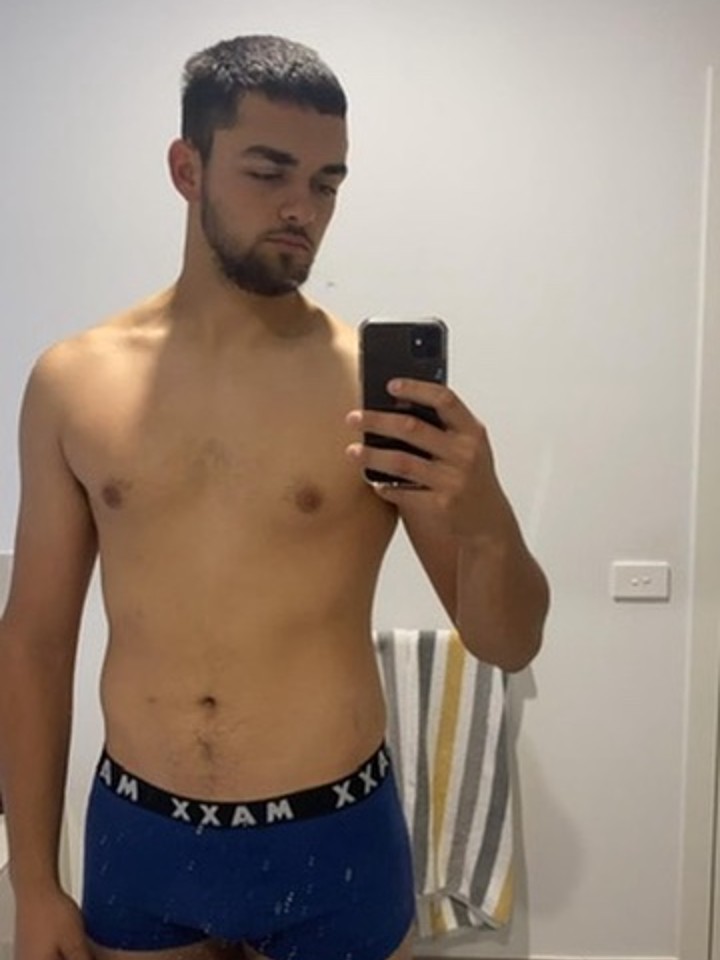 Client before starting 1:1 personal training at Amador Performance, Maribyrnong